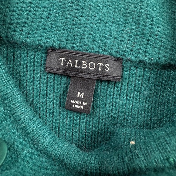 Talbots Double Breasted Cardigan Womens M Lambswool Old Money Preppy Academia - Picture 5 of 8